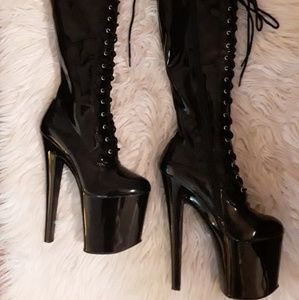 - Black Platform Boots